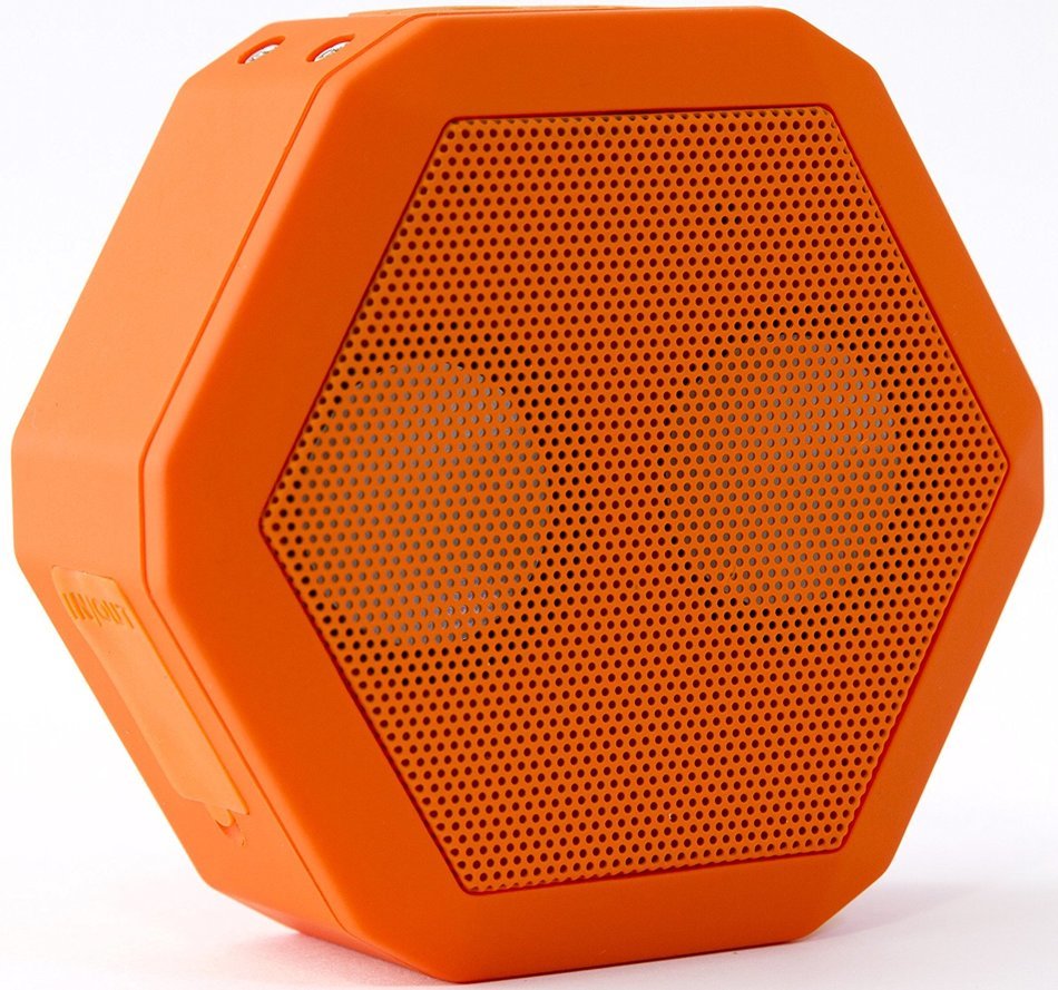 Boombotix - Boombot REX 2.0, Wireless Ultraportable Weatherproof Bluetooth Speaker, Woodgrain N34