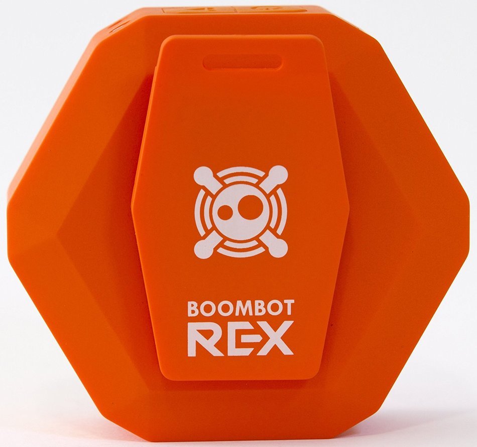 Boombotix - Boombot REX 2.0, Wireless Ultraportable Weatherproof Bluetooth Speaker, Woodgrain N35