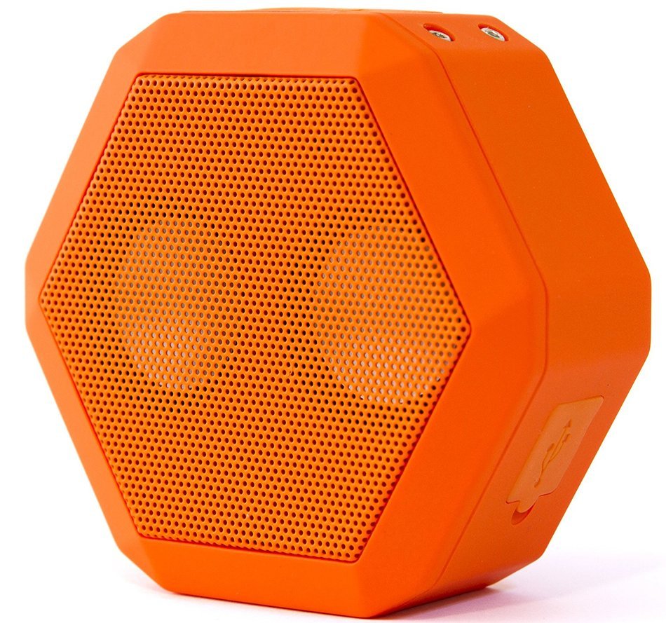 Boombotix - Boombot REX 2.0, Wireless Ultraportable Weatherproof Bluetooth Speaker, Woodgrain N36