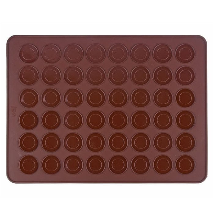 Macaron Silicone Mat mold 48 Hole Cake mold + Dessert decorate Tips Cream Squeezing silicone Nozzle Tool cake... N4
