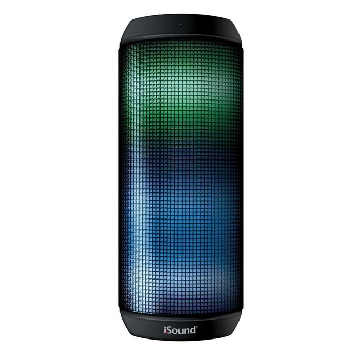 iSound iGlowSound Tower Water Resistant Glowing Speaker with Big Stereo Sound (Black) N2