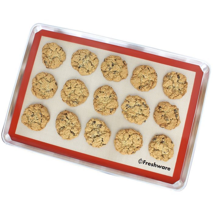 Freshware Silicone Non-Stick Baking Mat, Big (2/3) Size, 19.5 x 13.6 inch, BM-103 N6