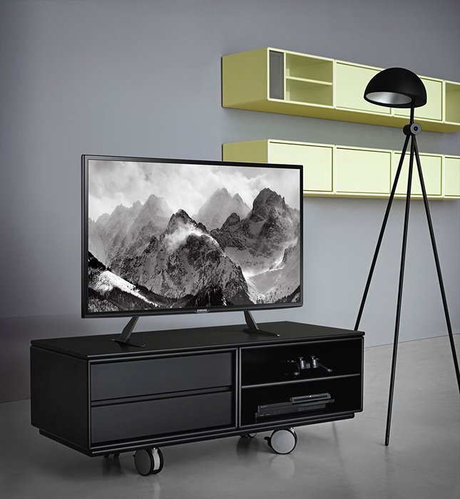 Fitueyes Universal LCD Flat Screen TV Table Top Stand / Base Mount fits 42" to 65'' TV TT06801MB N3