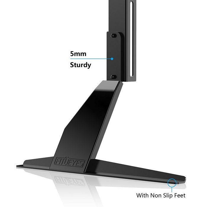Fitueyes Universal LCD Flat Screen TV Table Top Stand / Base Mount fits 42" to 65'' TV TT06801MB N4