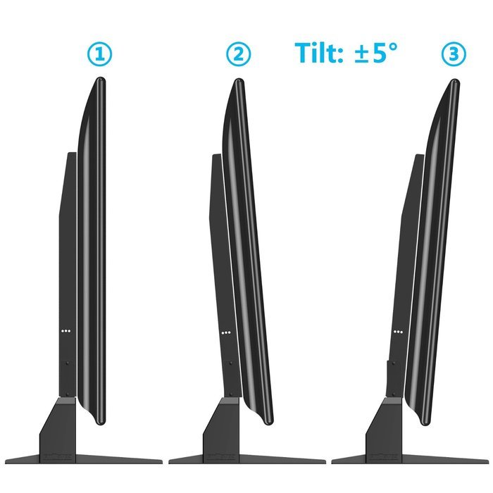 Fitueyes Universal LCD Flat Screen TV Table Top Stand / Base Mount fits 42" to 65'' TV TT06801MB N5