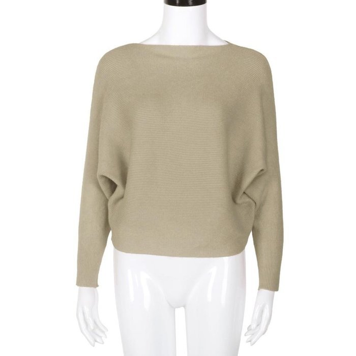 FAPIZI &hearts; Women Sweater &hearts; Womens Off Shoulder Chunky Knit Knitted Oversize Baggy Sweater Jumper Top (XL, Beige) N25