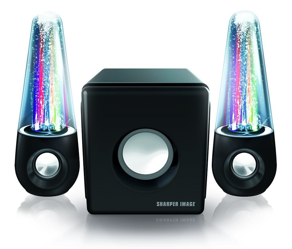 Sharper Image SBT5002 Water and Light Show Bluetooth Streaming 2.1 Speakers with Subwoofer and Dancing Lights...