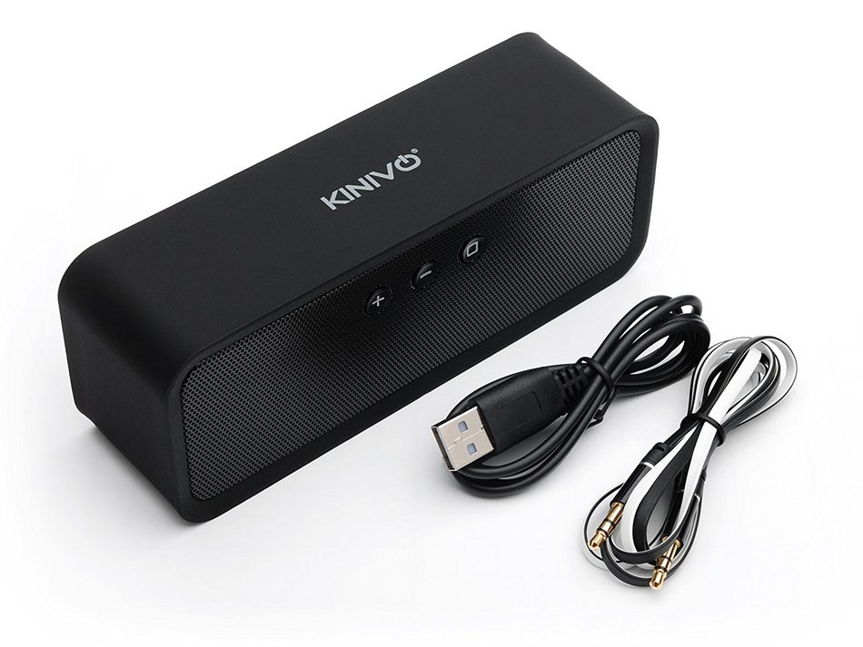 Kinivo BTX270 Wireless Bluetooth Portable Speaker - Supports apt-X for high quality digital audio (Black) N4