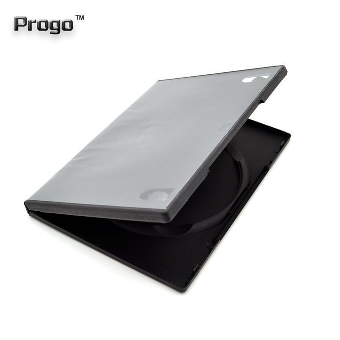 Progo 50 Pack Standard Black Single DVD Cases 14MM