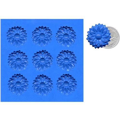 Silicone Mold, Sterling Burst, 9/sheet