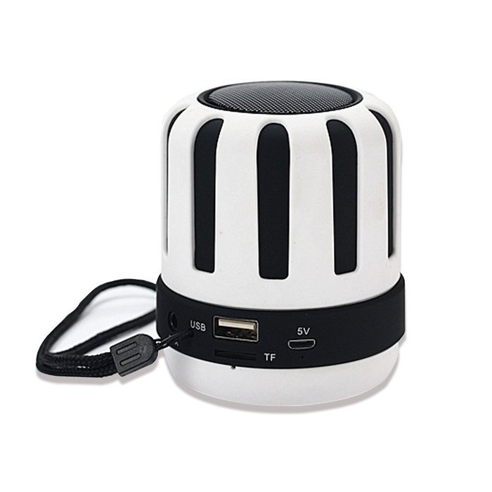 Aolyty Portable Mini Stereo Wireless Bluetooth Speaker Radio TF Card Handsfree Subwoofer White