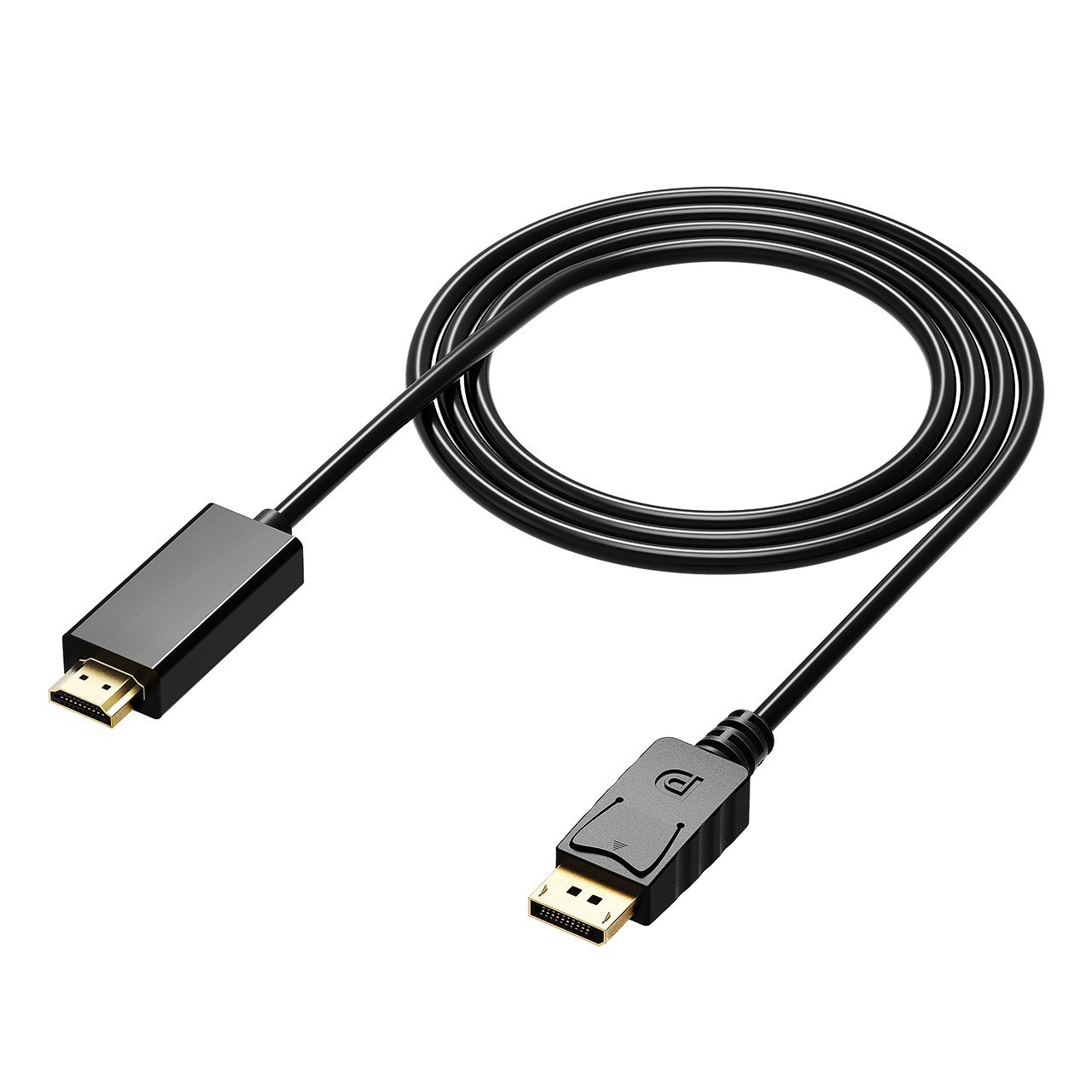 Cablor Gold Plated DP1.2 DisplayPort to HDMI Cable,1080P Full HD Video ...