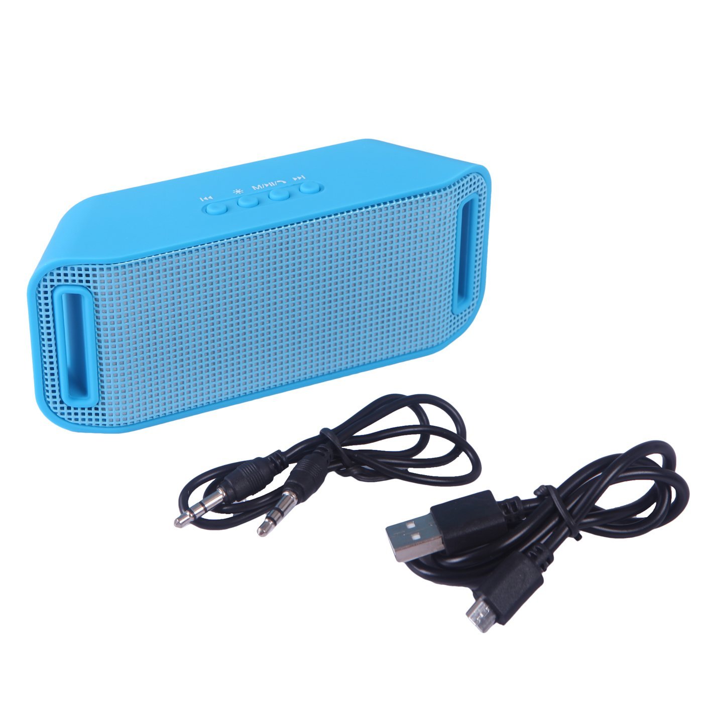 HDE Bluetooth Speaker Wireless LED Light Up Mini Portable Music Player ...