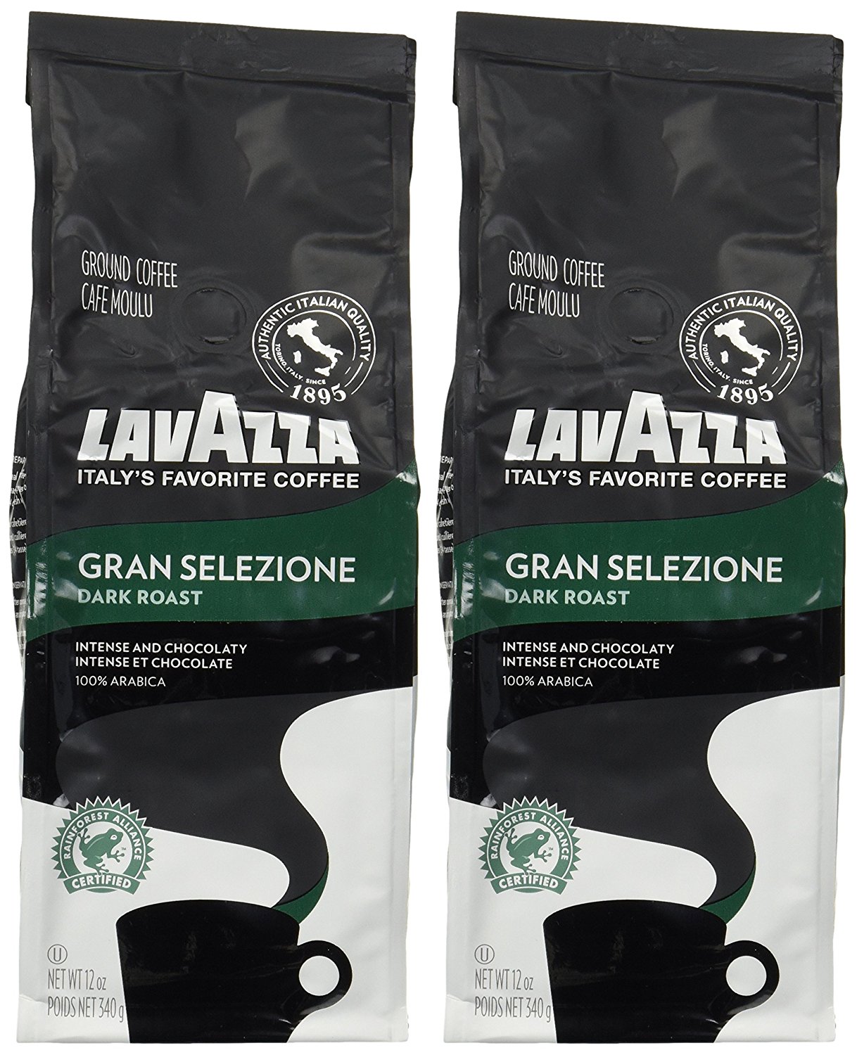 Lavazza Gran Selezione Dark Roast Ground Coffee 12oz Pack of 2 free image download