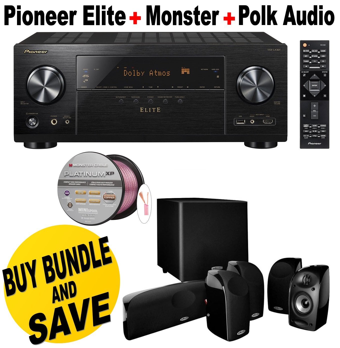 Pioneer Elite VSX-LX301 7.2 Channel Networked AV Receiver With Built-in ...