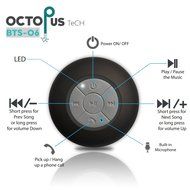Bluetooth Waterproof Speaker with built-in microphone and usb charging cable compatible with iphone galaxy sony... N2