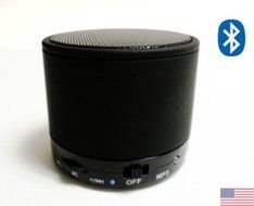 Powerful Super Micro Mini Portable Bluetooth Speaker with Micro SD Card Slot &amp; Audio Input Ports for PC / Phone...