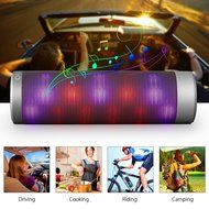 Bluetooth Speakers, Oittm Pulse Portable Bluetooth 4.0 Hi-Fi Wireless Speaker with 6 LED Light Visual Modes and... N7