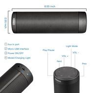 Bluetooth Speakers, Oittm Pulse Portable Bluetooth 4.0 Hi-Fi Wireless Speaker with 6 LED Light Visual Modes and... N12