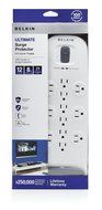 Belkin 12-Outlet Advanced Power Strip Surge Protector with 6-Foot Power Cord and 2 USB Charging Ports, 4000 Joules... N12