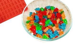 RL Treats 3 PCS Silicone Gummy Bear Molds 50 Cavities - BONUS DROPPER N2