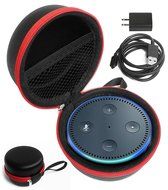 FitSand (TM) Carry Travel Zipper Portable Protective Hard Case Cover Bag Box for Amazon Echo Dot (Fits USB Cable...