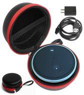 FitSand (TM) Carry Travel Zipper Portable Protective Hard Case Cover Bag Box for Amazon Echo Dot (Fits USB Cable... N4