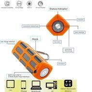 Portable Waterproof Bluetooth Wireless Speaker with PowerBank 5200mAh Rechargeable Battery,20 Hours Playtime,... N4