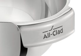 All-Clad MBSET Stainless Steel Dishwasher Safe Mixing Bowls Set Kitchen Accessorie, 3-Piece, Silver N2