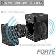 Mediabridge Forte Portable Bluetooth Speaker with Powered Rear-Firing Subwoofer - Wireless Speaker with Rechargeable... N2