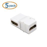 Cable Matters (5-Pack) Gold-Plated RG6 Keystone Jack Insert N26