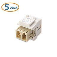 Cable Matters (5-Pack) Gold-Plated RG6 Keystone Jack Insert N46