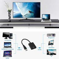 USB 3.0 to HDMI 1080P Adapter Cable Aluminium Alloy Case, Topoint USB to HDMI External Video Card Multi Monitor... N2
