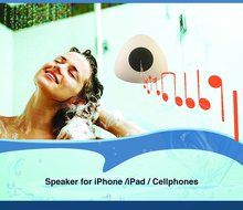 Triangle Mini Wireless Waterproof Bluetooth Shower Speaker Hands Free Speaker for iPhone/iPad/Cellphones - WHITE N5