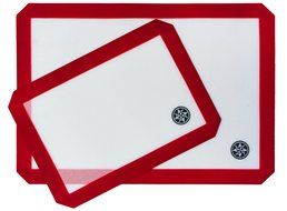 StarPack Silicone Baking Mat Set (3 Piece) - 2 x Half Sheet, 1 x Qtr Sheet - Bonus 101 Cooking Tips N8