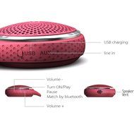 SoundDew Wireless Water resistant Portable Speakers Bluetooth Shower Speakers Mic Hands Free Phone Calls Black N26