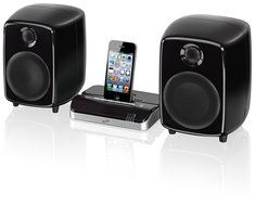 iLive Bluetooth Speaker System with iPad/iPhone/iPod Dock - Black N4