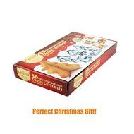 Kichwit 8-Piece 3D Christmas Cookie Cutters Set Stainless Steel Food Grade - Christmas Tree, Snowman, Reindeer... N6