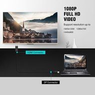 Cablor Gold Plated DP1.2 DisplayPort to HDMI Cable,1080P Full HD Video,Black Color 6ft/1.8M N5