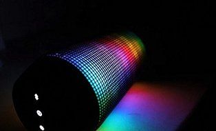 Pulse Wireless Bluetooth Speaker with Dynamic LED Lights and Hd Sound - Black N4