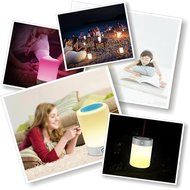 Wireless LED Bluetooth Speakers DBWOR - Wireless Bluetooth Speakers with Smart Touch LED Mood Lamp, Hands-free... N6