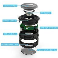 Mobility&reg; AquaPlay Waterproof Bluetooth Speaker &ndash; Best Portable, Outdoor, and Shower Speaker &ndash; Wireless and Bluetooth... N4