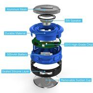 Mobility&reg; AquaPlay Waterproof Bluetooth Speaker &ndash; Best Portable, Outdoor, and Shower Speaker &ndash; Wireless and Bluetooth... N11