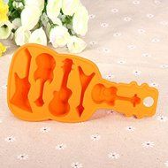 DIY Violin Guitar Cake Mold Silicone Chocolate Fondant Mould N3