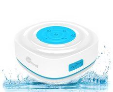 Tmvel Mini Water Resistant/Waterproof Bluetooth Wireless Speaker with Suction Cup for Showers, Bathroom, Pool,...