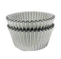 Regency Wraps Baking Cups for Cupcakes and Muffins, 32-Count, Standard, Festive Silver Foil