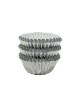 Regency Wraps Baking Cups for Cupcakes and Muffins, 32-Count, Standard, Festive Silver Foil N3