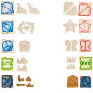 Netany Sandwich Cutter, Crust Cutter, Cookie and Bread Cutters, Set of 10 - Elephants, Dinosaurs, Butterflies,... N2