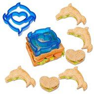 Netany Sandwich Cutter, Crust Cutter, Cookie and Bread Cutters, Set of 10 - Elephants, Dinosaurs, Butterflies,... N3