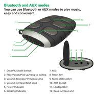 Bluetooth Speaker Cambond Ultra Portable Bluetooth Speaker with Clip, Wireless and Aux Mode, Rechargeable Battery... N5